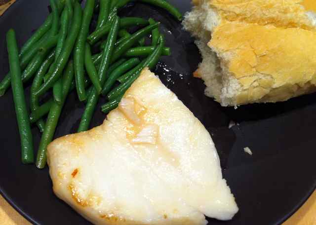 Review Chilean Sea Bass From Aj’s Fine Foods With French Green Beans And French Baguette From