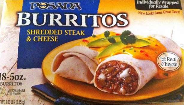Posada Burritos, Shredded Steak & Cheese, 5 oz, 18 ct